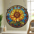 Sunflower Stained Glass Effect Suncatcher